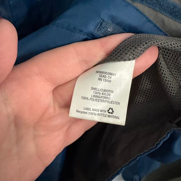 NordicTrack Lightweight Men's Full Zip Jacket Size Large Blue & Gray 100% Nylon - Picture 7 of 8